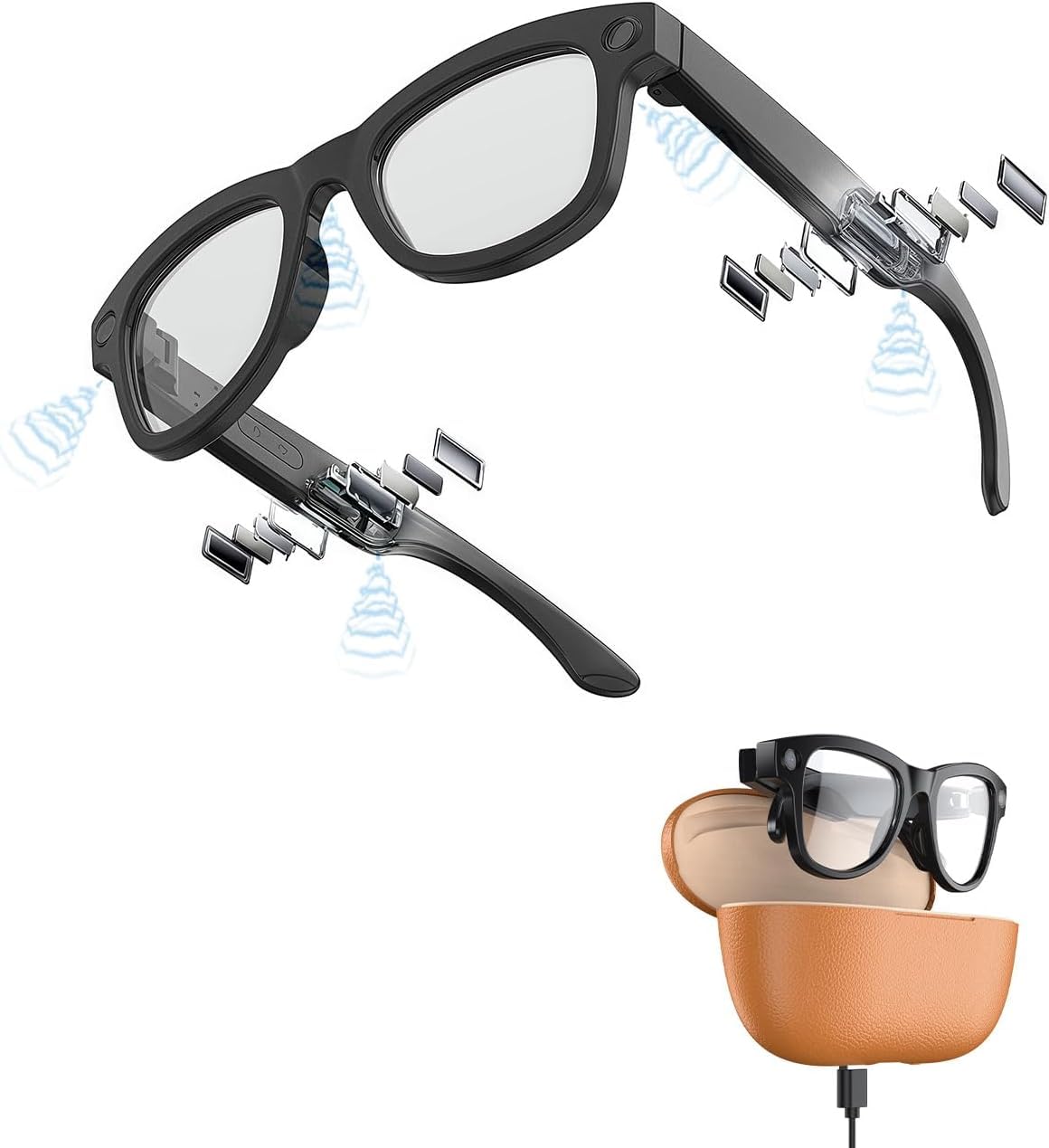 AIスマートグラス+コントロールリング付き　新品 Amazon | 【2026年 AIスマートグラス ChatGPT搭載の翻訳機能付き